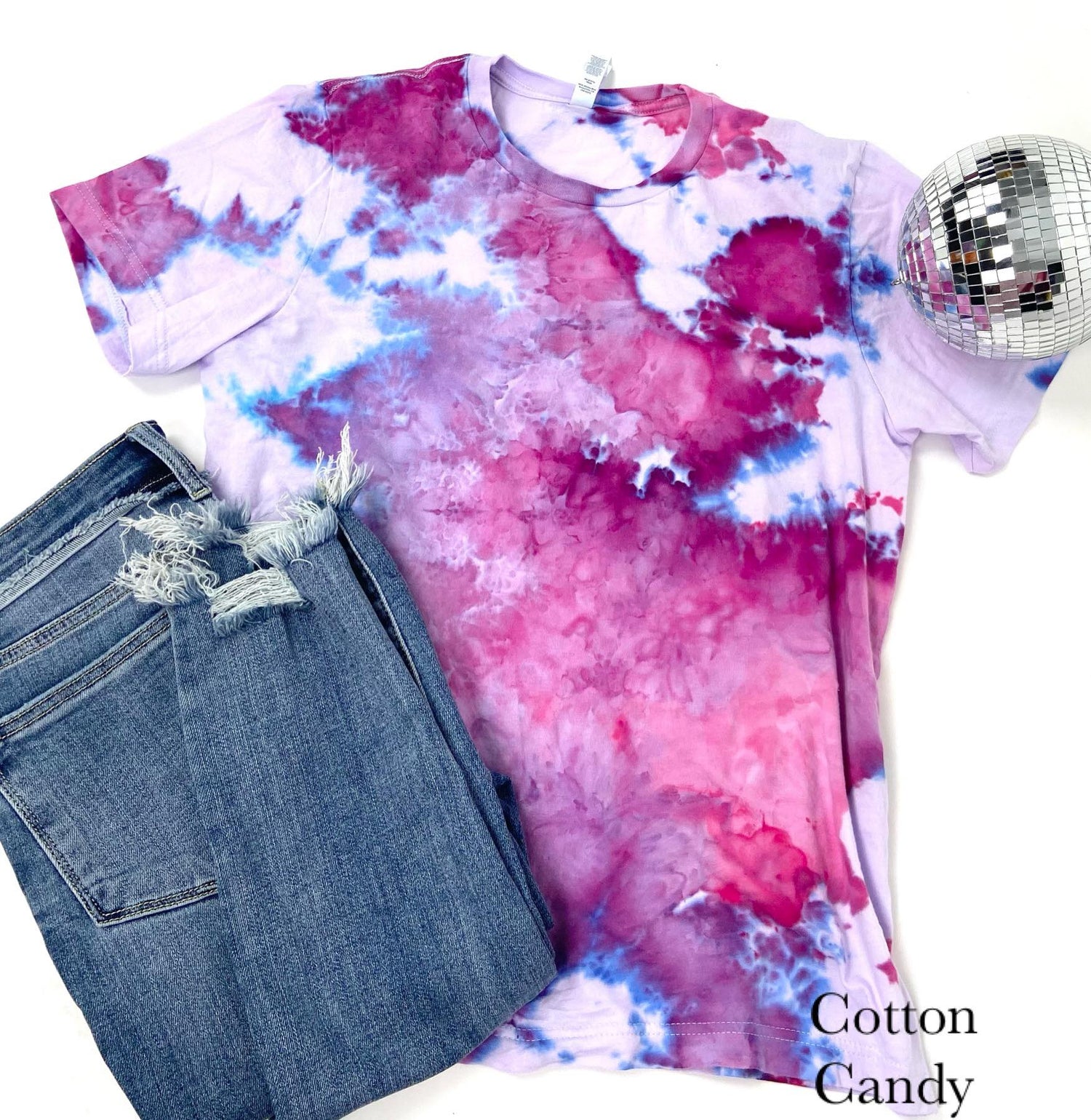 One of a Kind! Custom Ice Dyed Tee (Multiple Colors!)