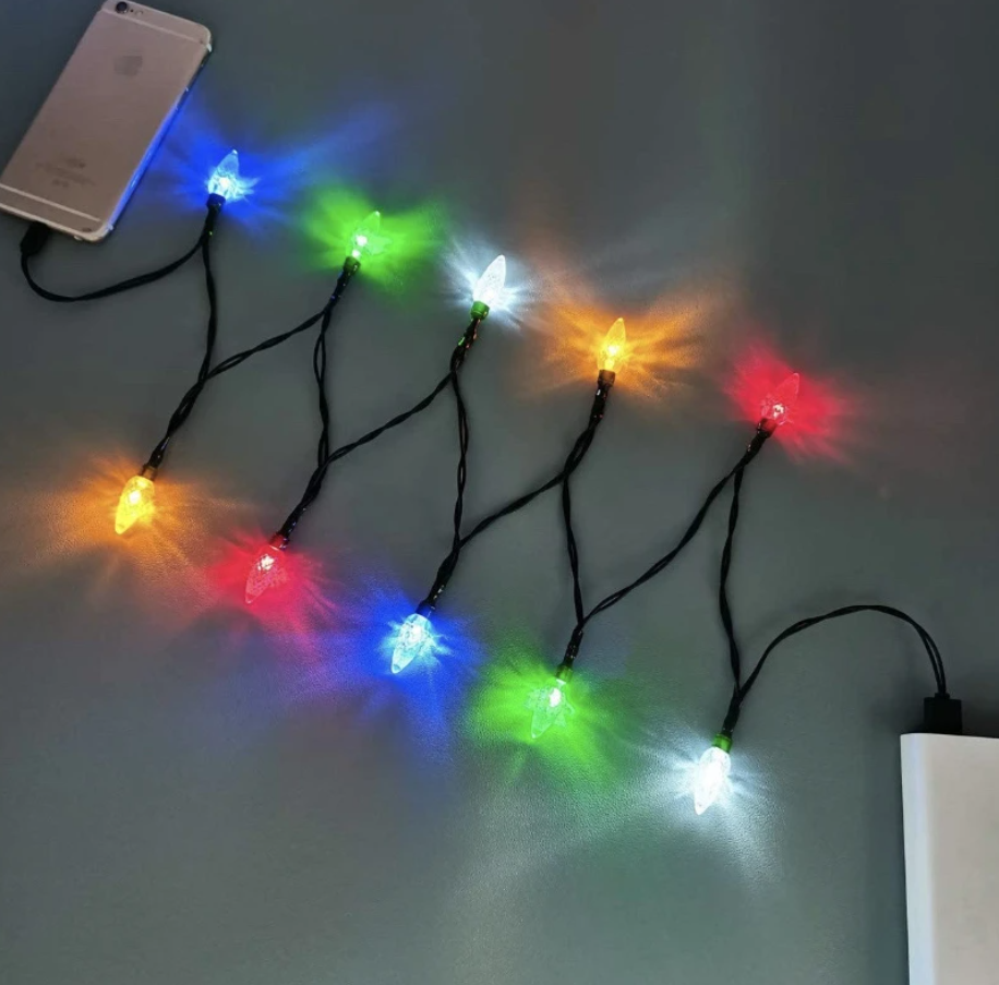 Holiday Lights Light Up USB Charging Cord