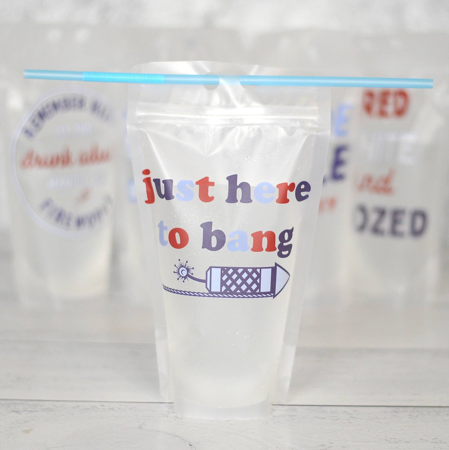 Adult Drink Pouches - Patriotic Collection