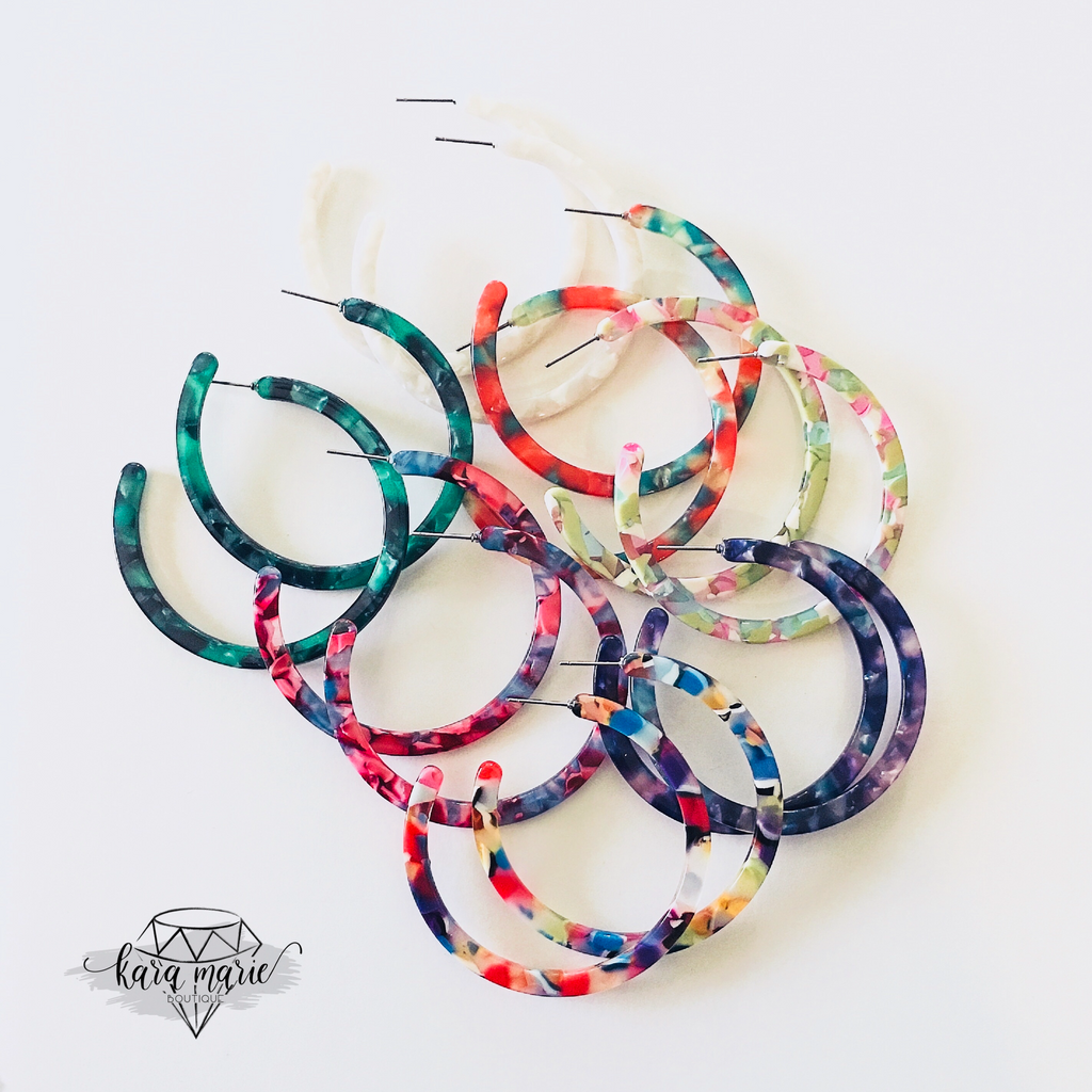 Hoop Earring - Large - Multiple Colors! - KaraMarie Boutique