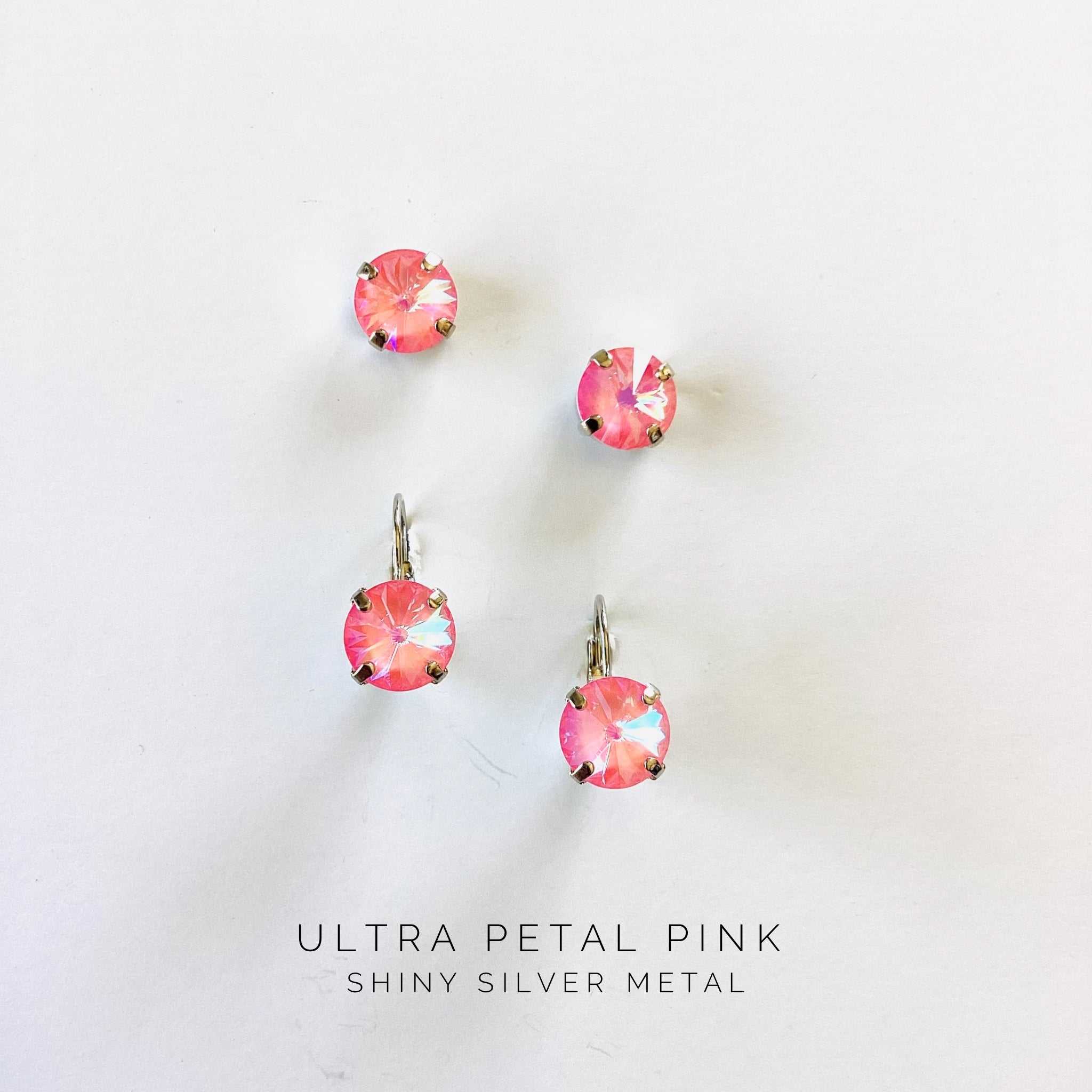 10mm Drop or Post in Ultra Petal Pink