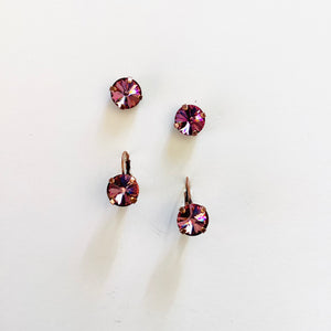10mm Drop OR Post in Antique Pink