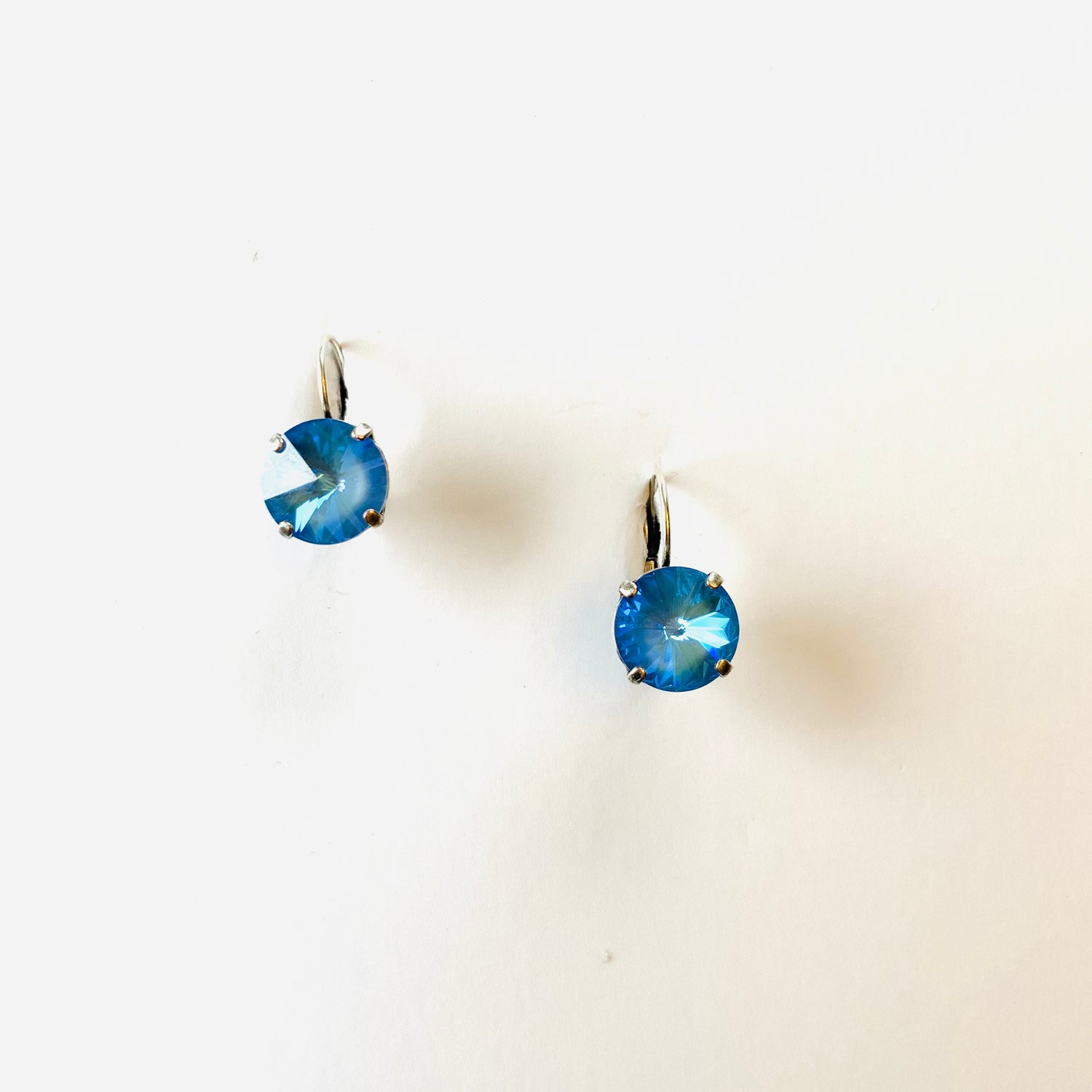 12mm Drop or Post Earrings in Ocean Blue DeLite